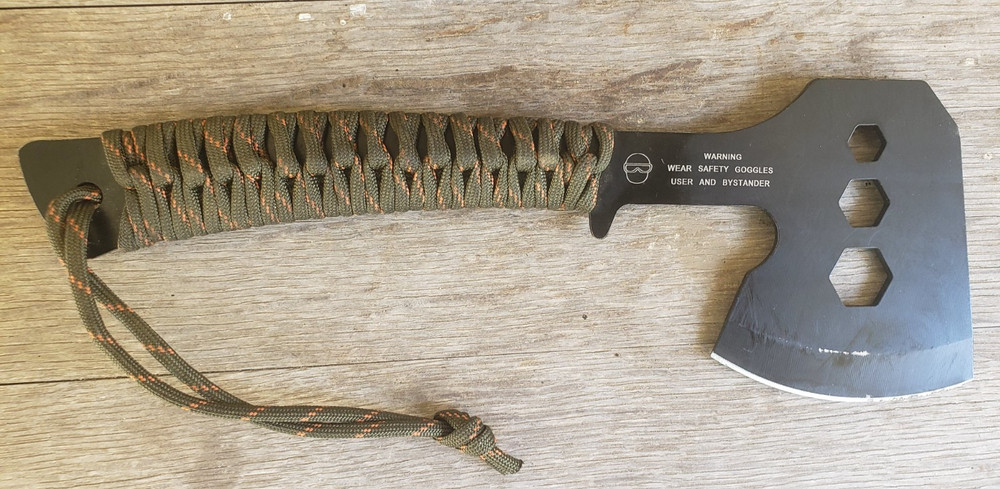 Ozark Trail Hatchet Axe with Paracord Wrapped Handle Includes Sheath