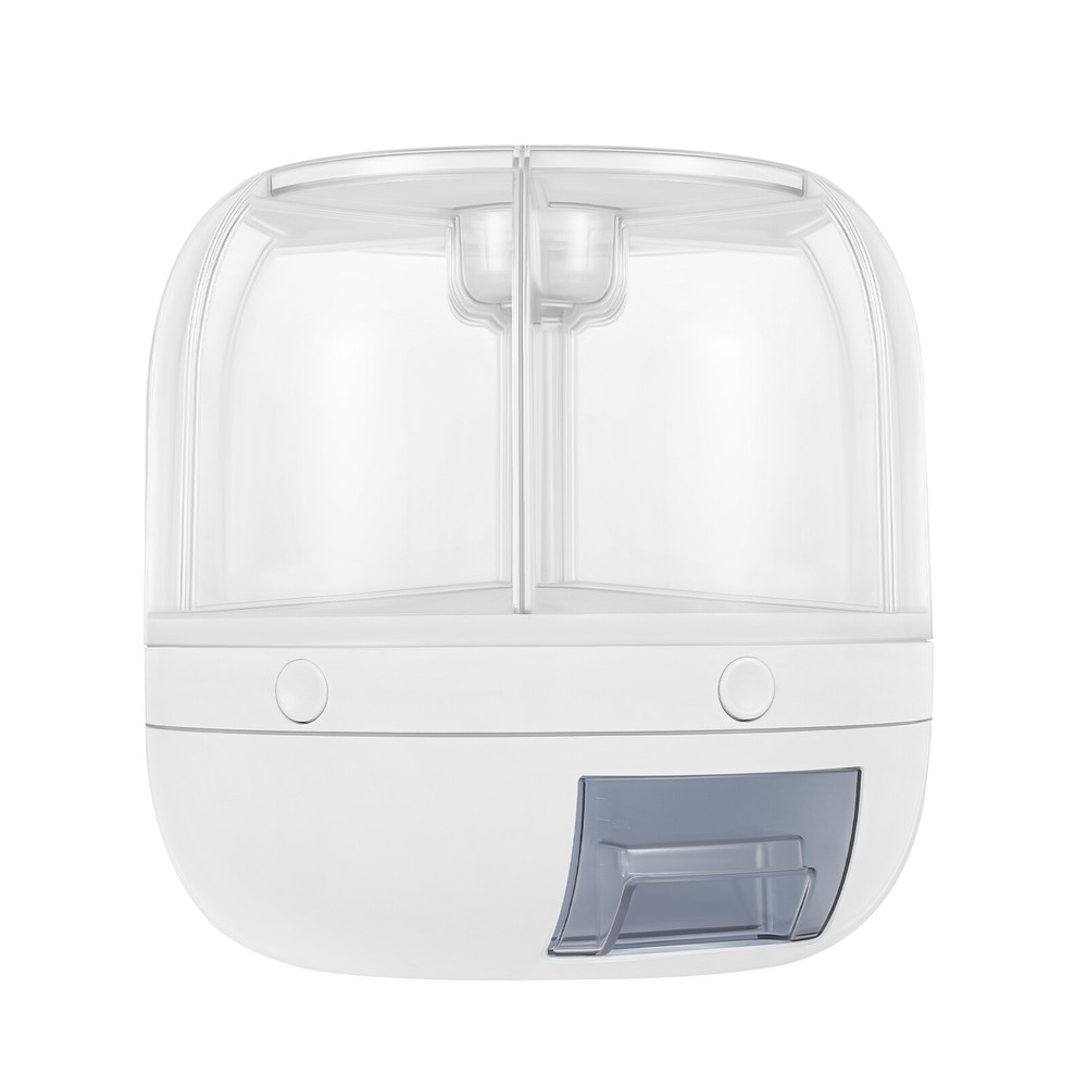 360° Rotatable Cereal Grain Dispenser Storage Box Kitchen Rice Container US