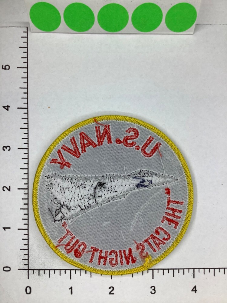 U.S NAVY F-14 CATS NIGHT OUT SQUADRON PATCH