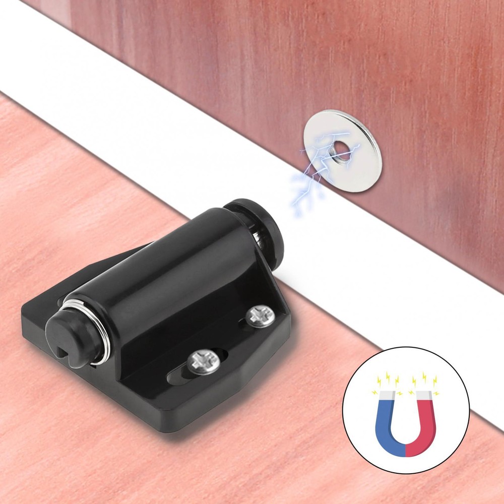 2 Pack Magnetic Touch Push Open Latch Kitchen Drawer Push Catch Pop Out Latch
