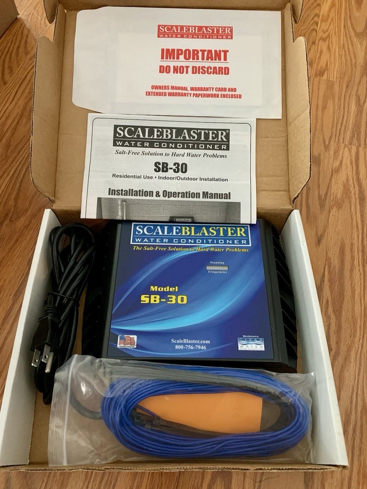 ScaleBlaster Model SB-30 Salt Free Hard Water Conditioner Open Box Not Used