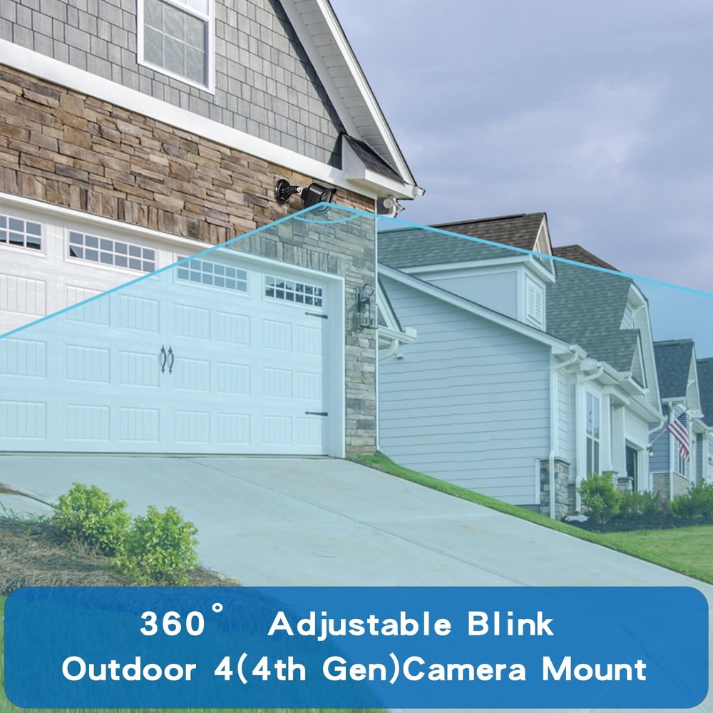 Blink Outdoor Camera 4th Gen Weatherproof Sync Module 2 360 Mount 3 Pack
