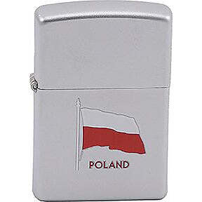 Zippo Windproof Metal Design Fire Lighter - Polish Flag