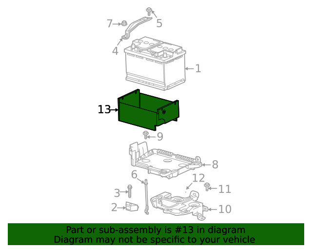 Genuine GM Battery Insulator 42779229