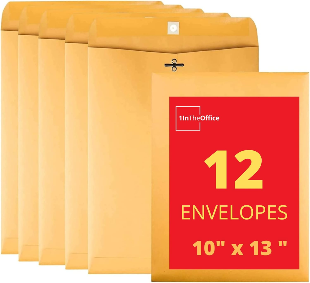 Clasp Envelopes 10X13, Large Mailing Envelopes, Catalog Envelopes, Clasp Closure