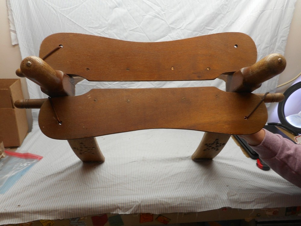 Vintage, Wood Camel Saddle
