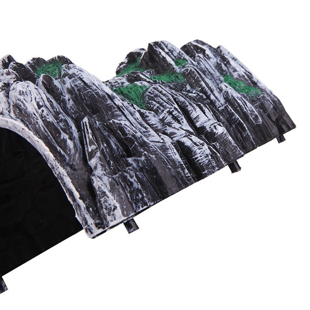 Plastic Railway Tunnel Accessory for Cave Simulation in Model Railroads