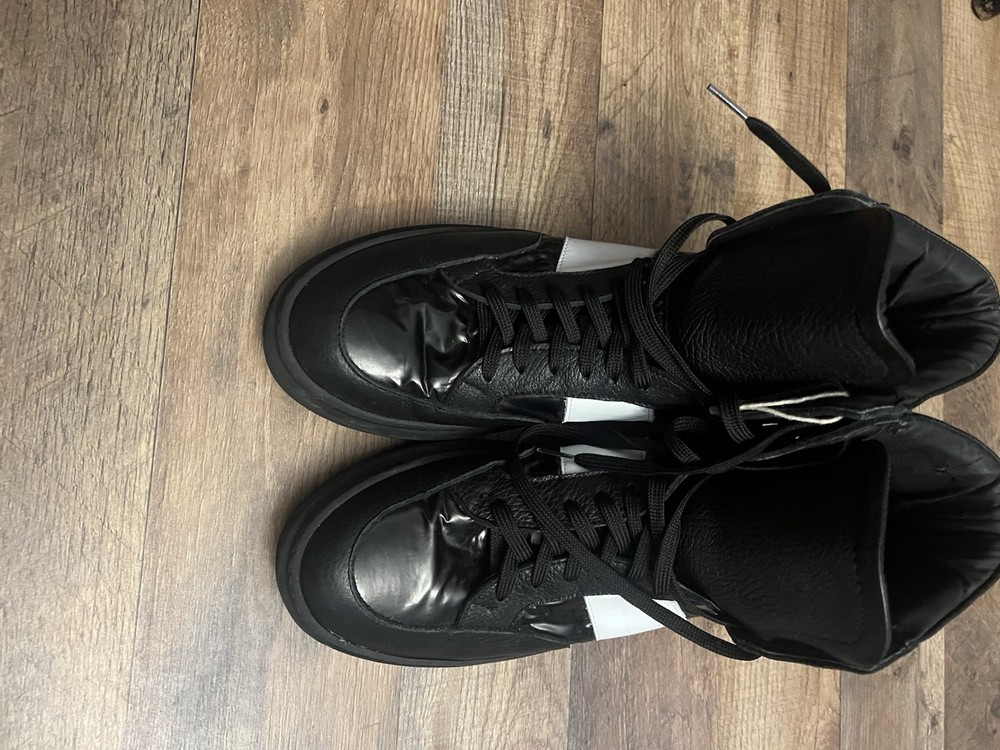 They are leather boots from Italy.