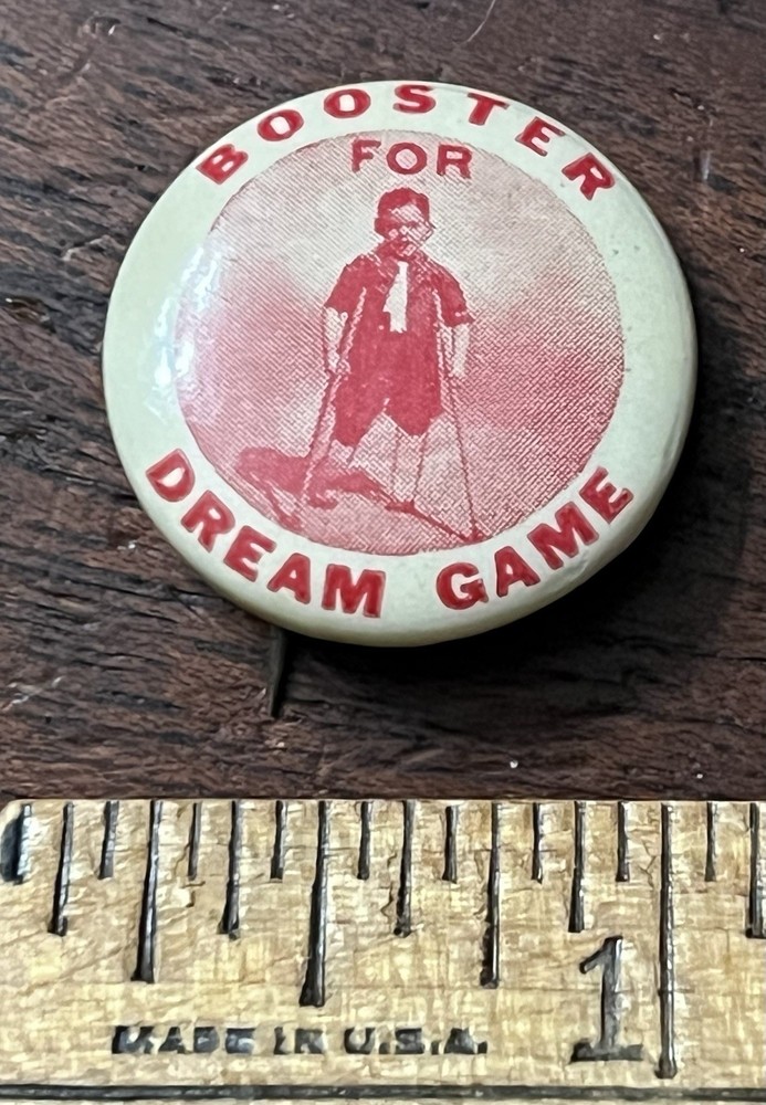 Booster For Dream Game, Pinback Button,  7/8 in. Dia.