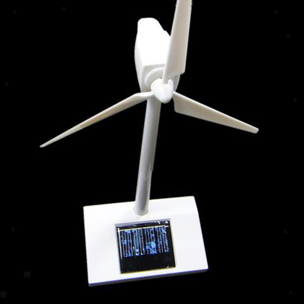 Windmill Model Vertical Wind Generator Kit Craft Ornament with Panel Mini Wind