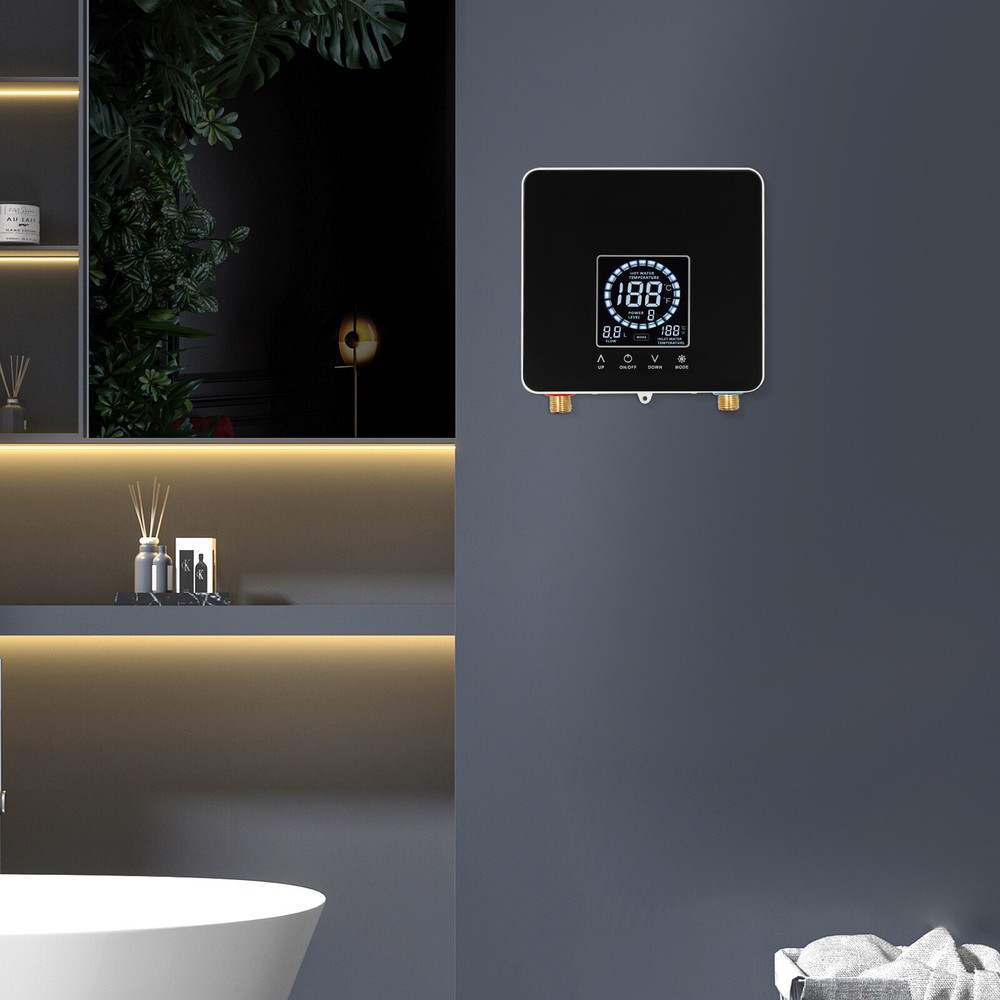 Instant Electric Water Heater with LED Display - Compact & Efficient