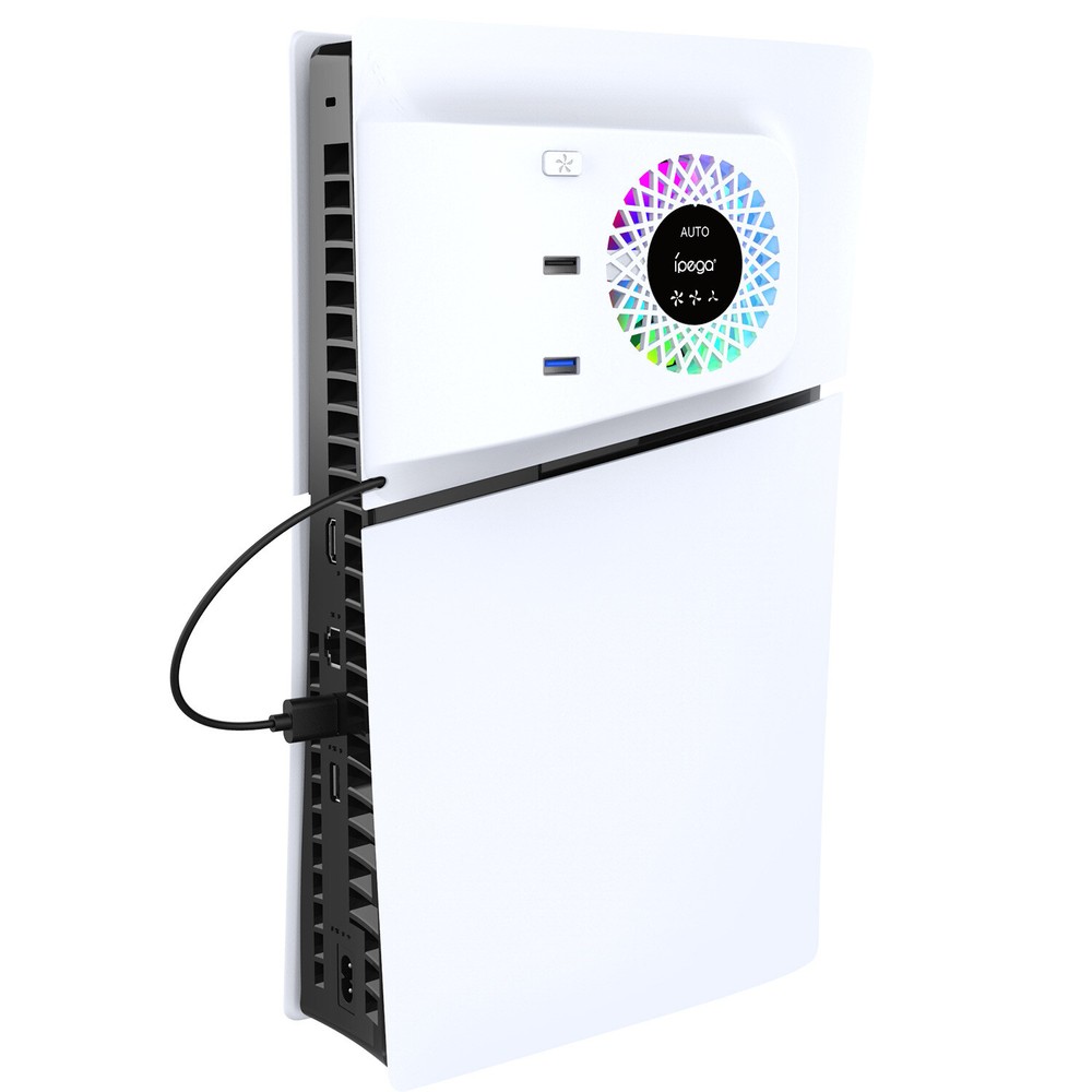 For PS5slim Game Console Side Intelligent Temperature Controlled Cooling Cooler