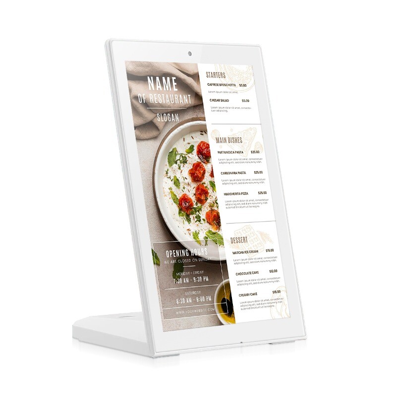 10.1 Inch Interactive Tabletop Touch Screen Advertising Digital Signage and Menu