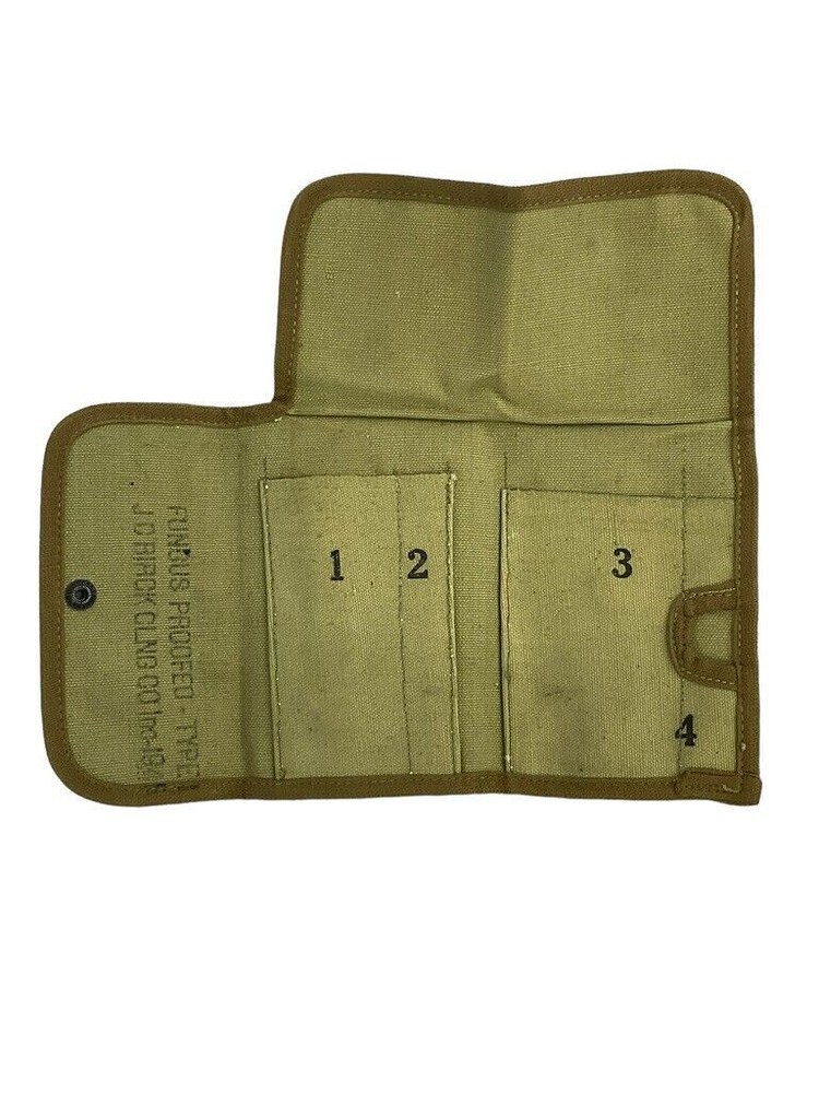 WW2 US Army Tool Roll M12 EMPTY 1945 Dated