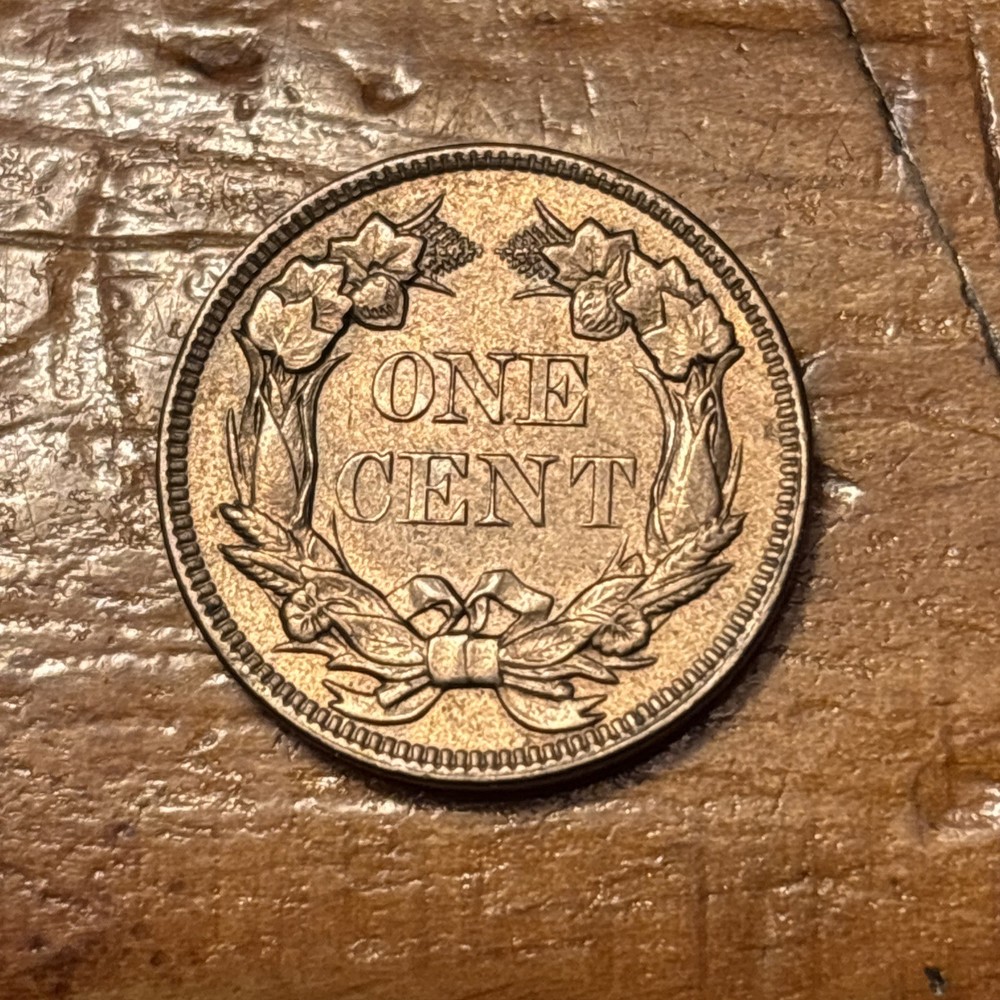 1857 1C Flying Eagle Cent MS+