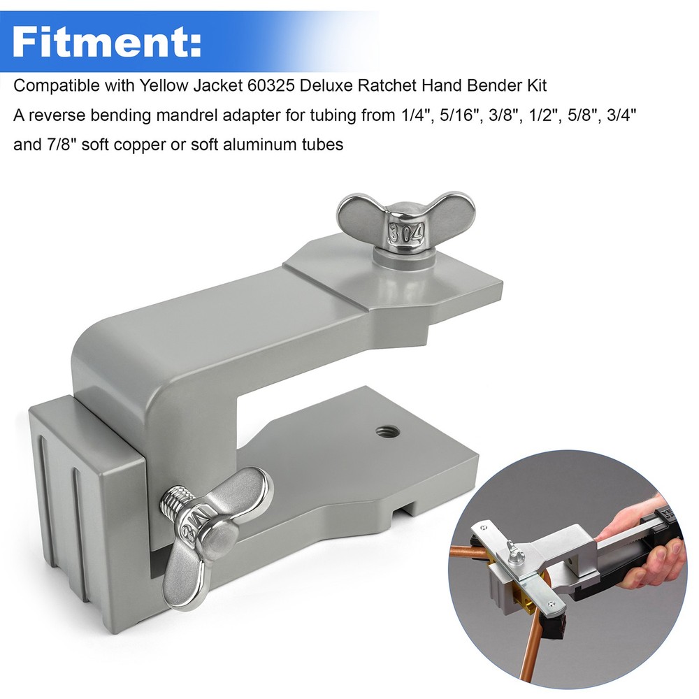 Reverse HVAC Tube Bender Adapter 60342 For Yellow Jacket 60325