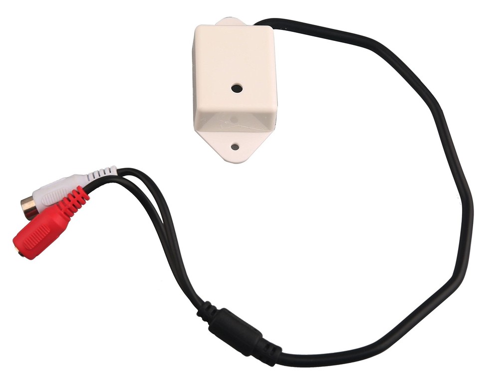 Weatherproof High Sensitive CCTV Microphone for Security Mini, Black