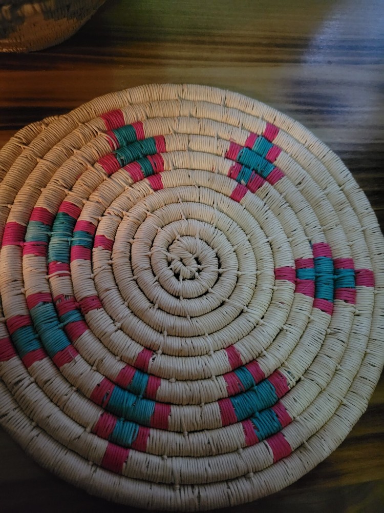 Vintage Handmand Coil Basket