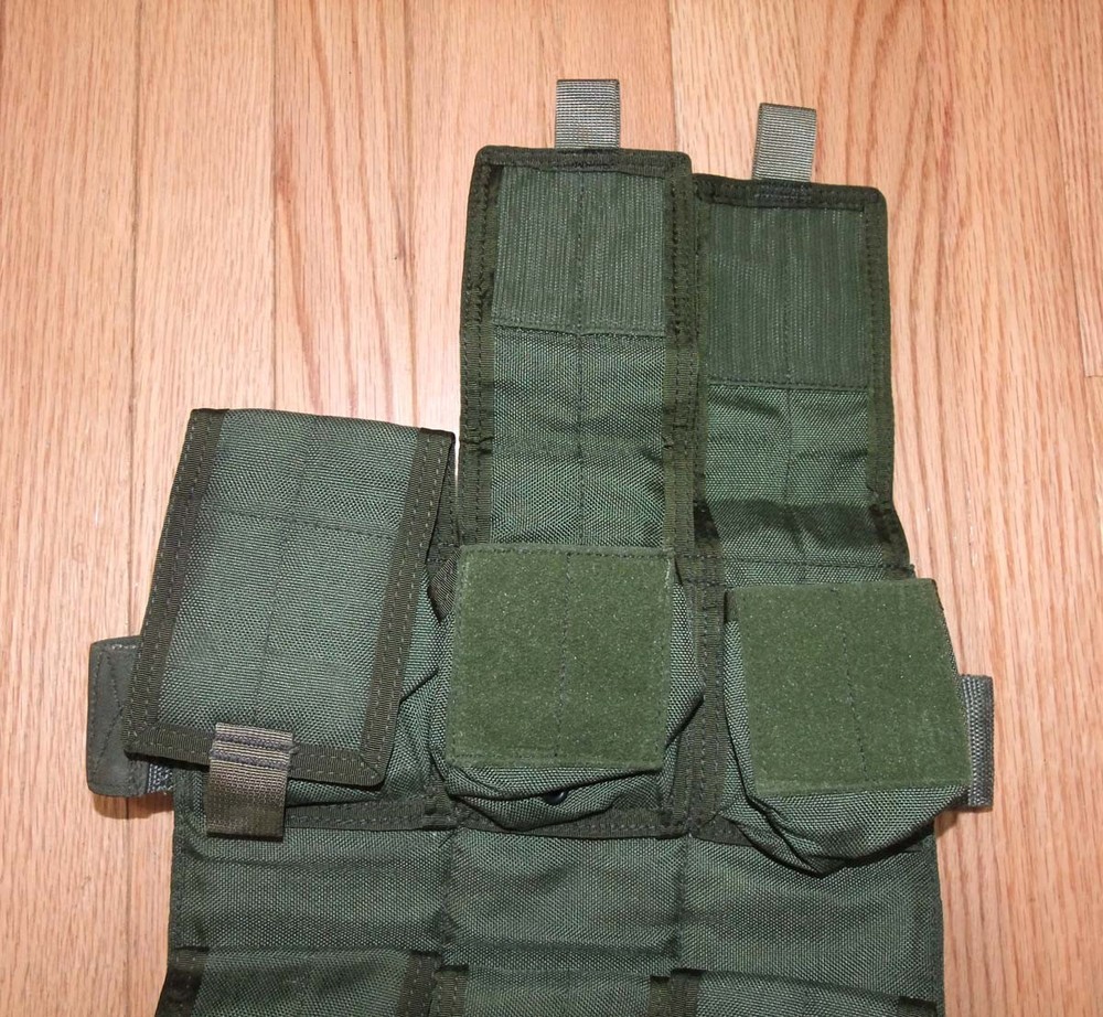 Oldschool Eagle Industries USMC Surplus 6 Grenade Drop Leg Panel, OD