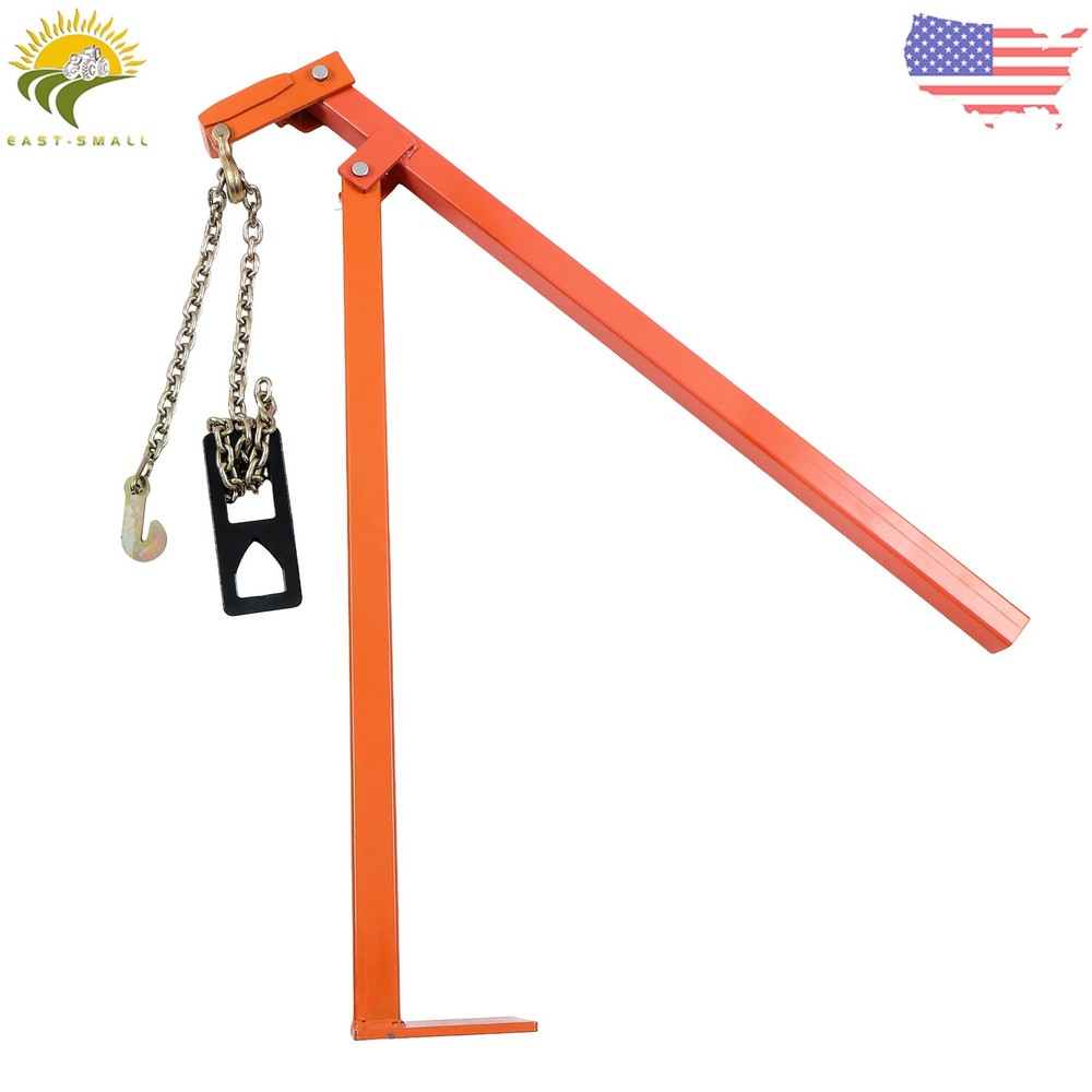 Heavy Duty Fence Post Pullers with Puller Plate & 47in Chain 36in T Post Puller