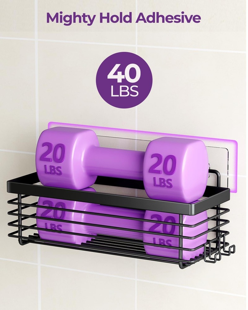 ODesign 3-Pack Shower Caddy Stainless Steel No Drill Rustproof Wall Mounted Adhe