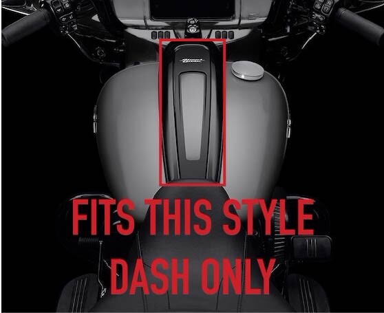 Red Stitching Design Dash Panel Insert. 21+ Street Glide & 21+ Road Glide.