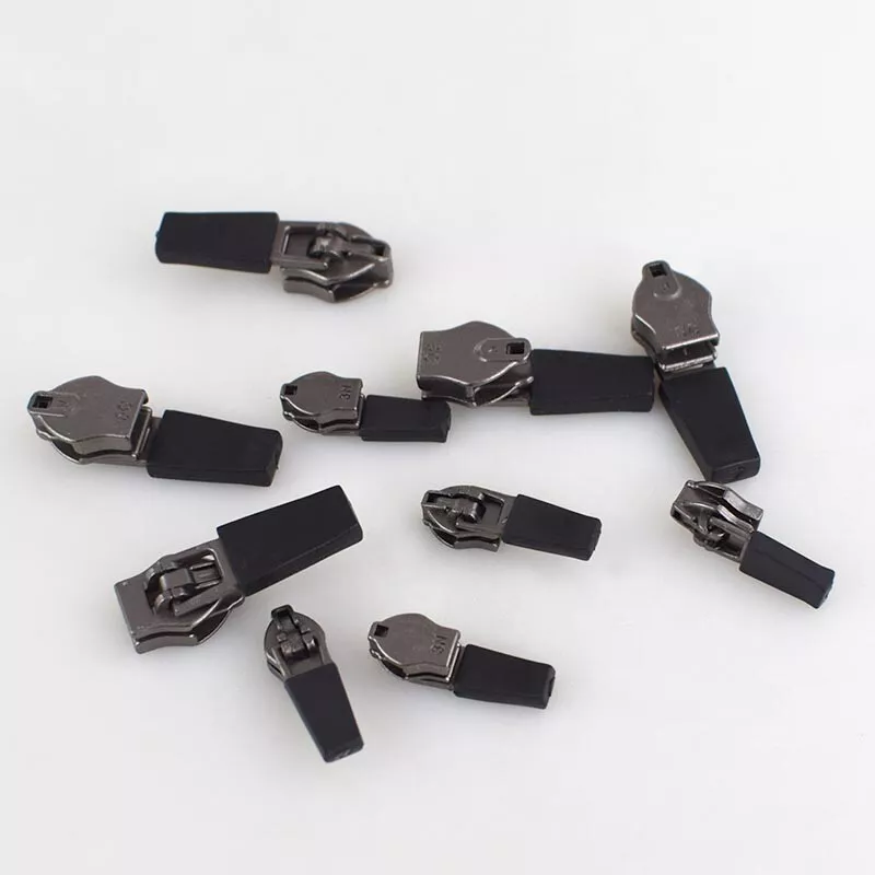 20pcs 3# 5# Nylon Zipper Slider Reverse Pull Head Installation Invisible for Bag