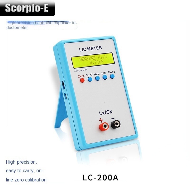 LC-200A Handheld Inductance Capacitor Meter Digital Bridge LCR Meter