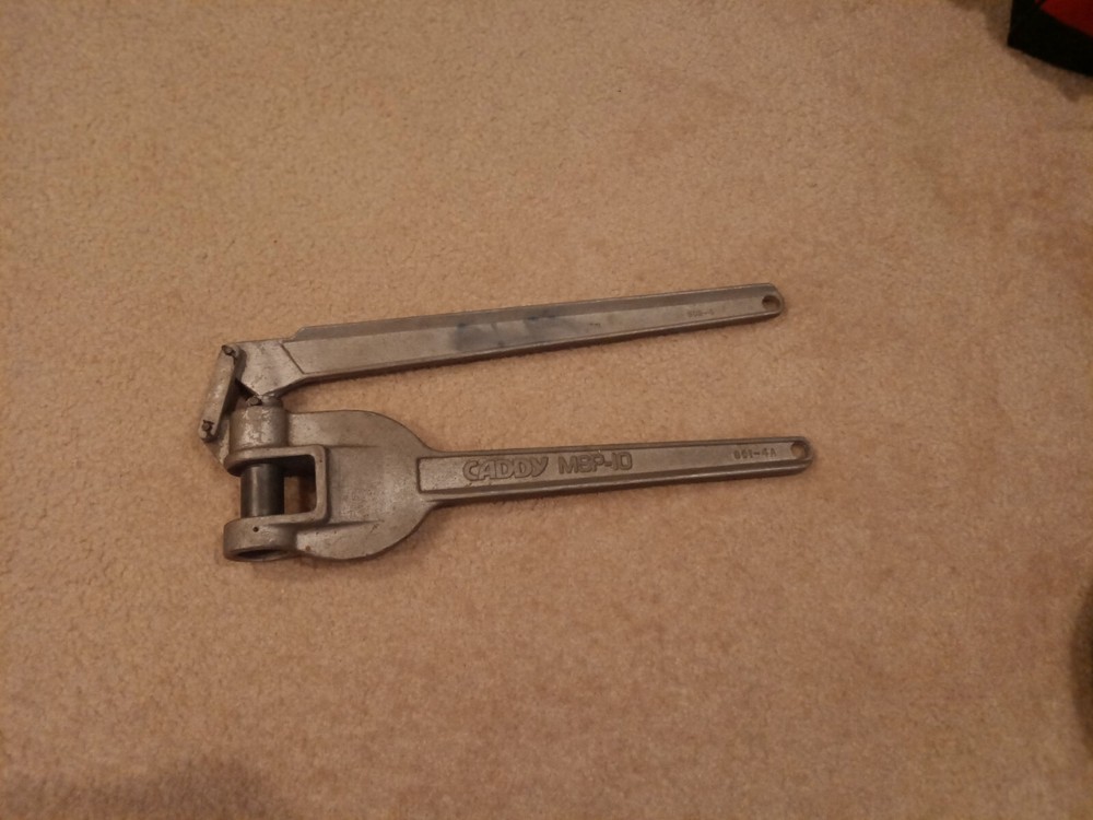 👀   USED CADDY MSP-10 METAL STUD PUNCH for EASY SNAP GROMMETS