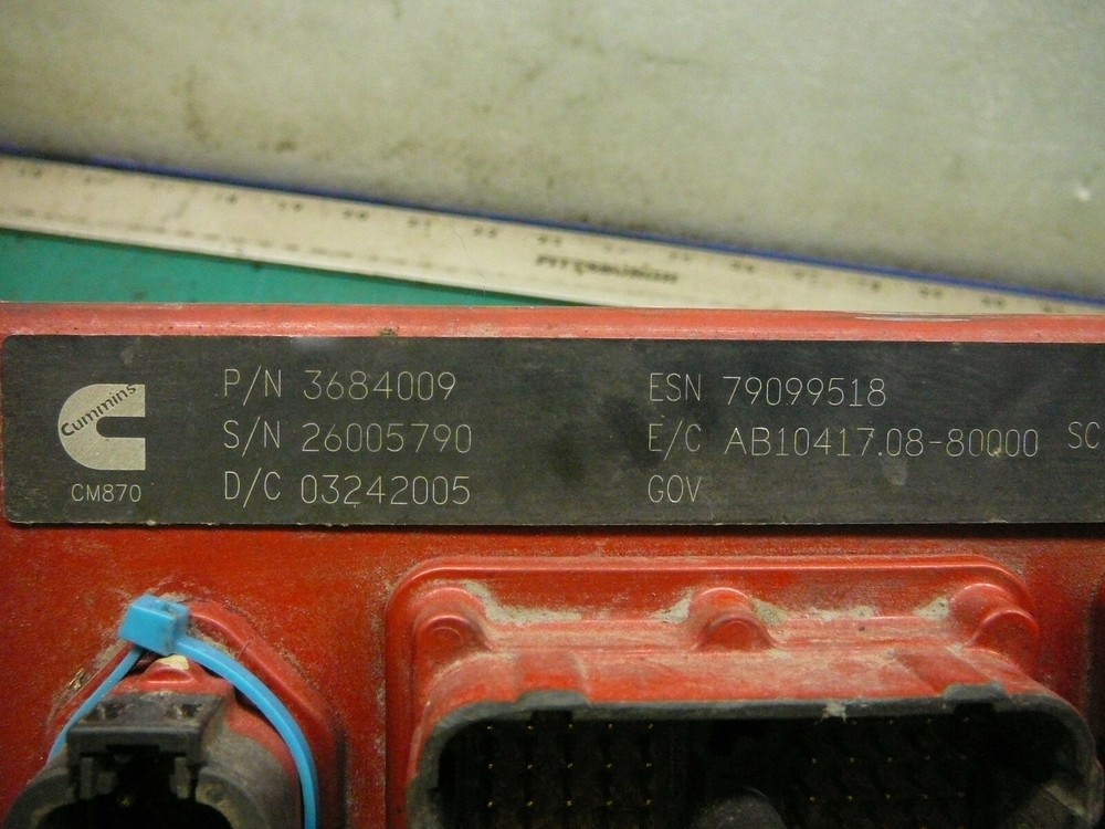 CUMMINS DIESEL ENGINE COMPUTER MODULE P/N 3684009
