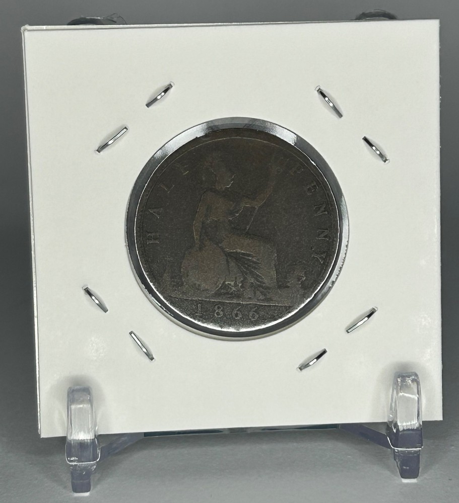 1866 Great Britain - Half Penny Coin