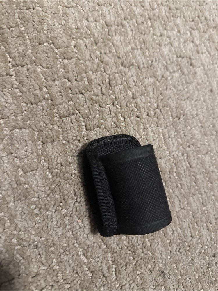 Bianchi Nylon Small Flashlight Holder Black Belt Mounted