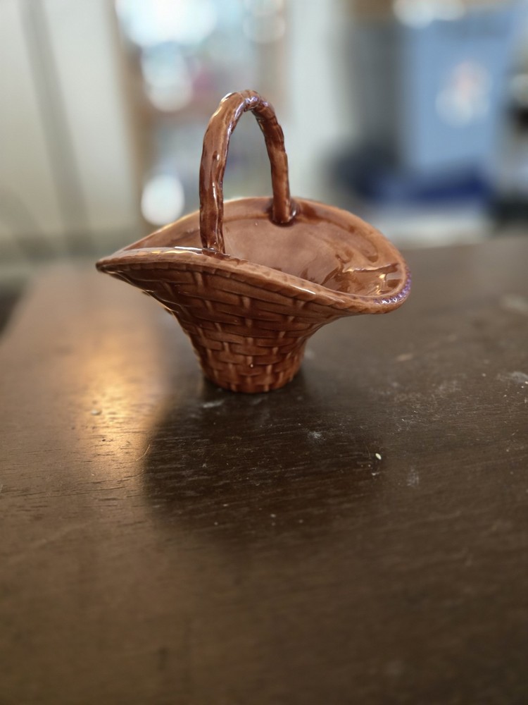 Byron Molds Vintage Ceramic Basket