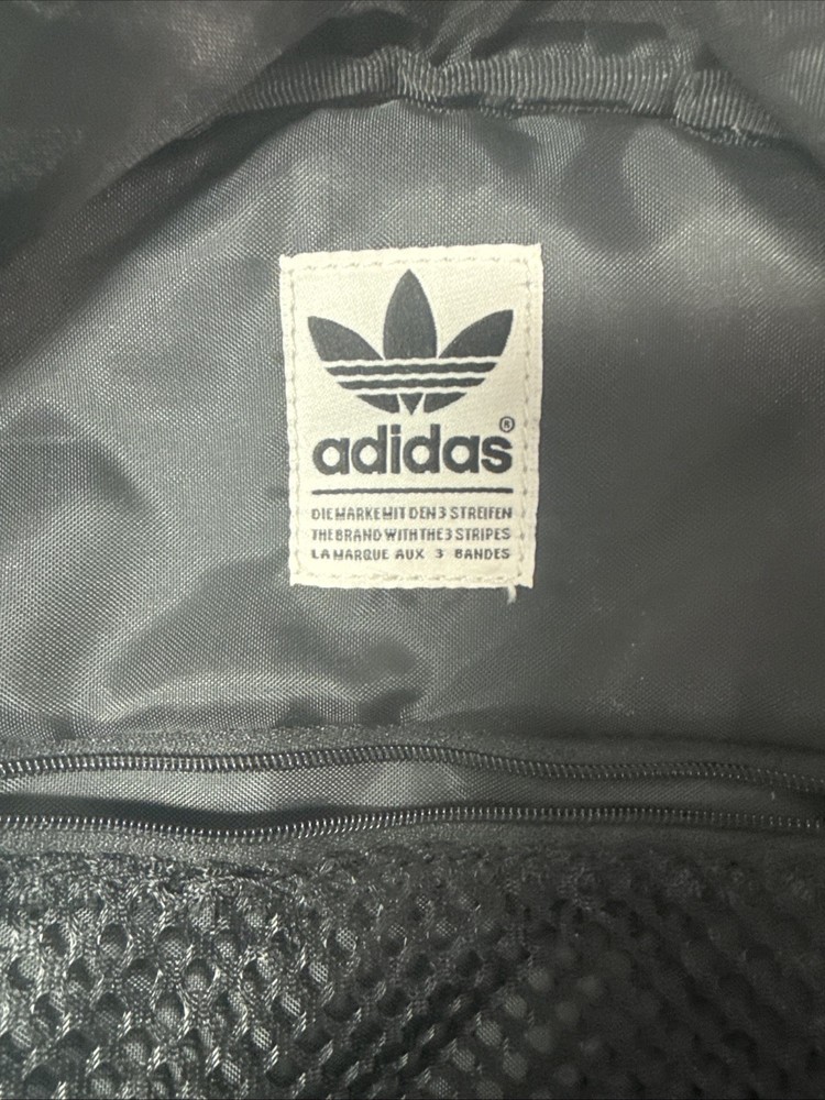 Adidas, Black Medium Size Nylon Backpack