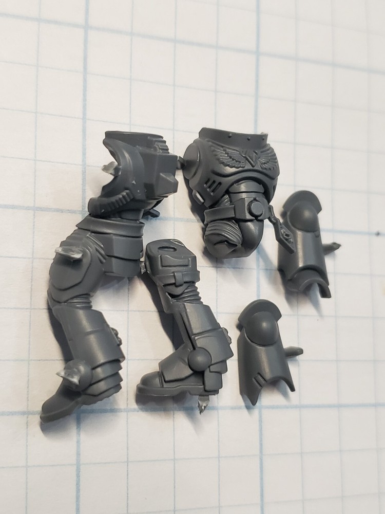 Warhammer 40k Space Wolves Bits Grey Hunters Pack Torso Legs Mark X Armor #23