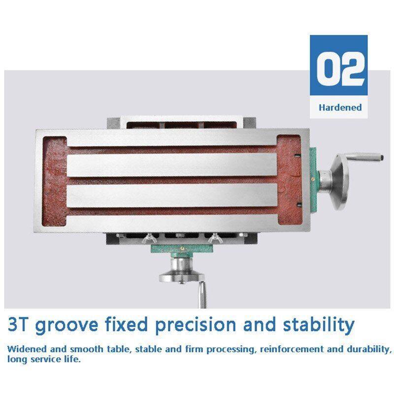 Cross Table Precision Manual Pallet Sliding Table Hand Crank Bench Drill Milling