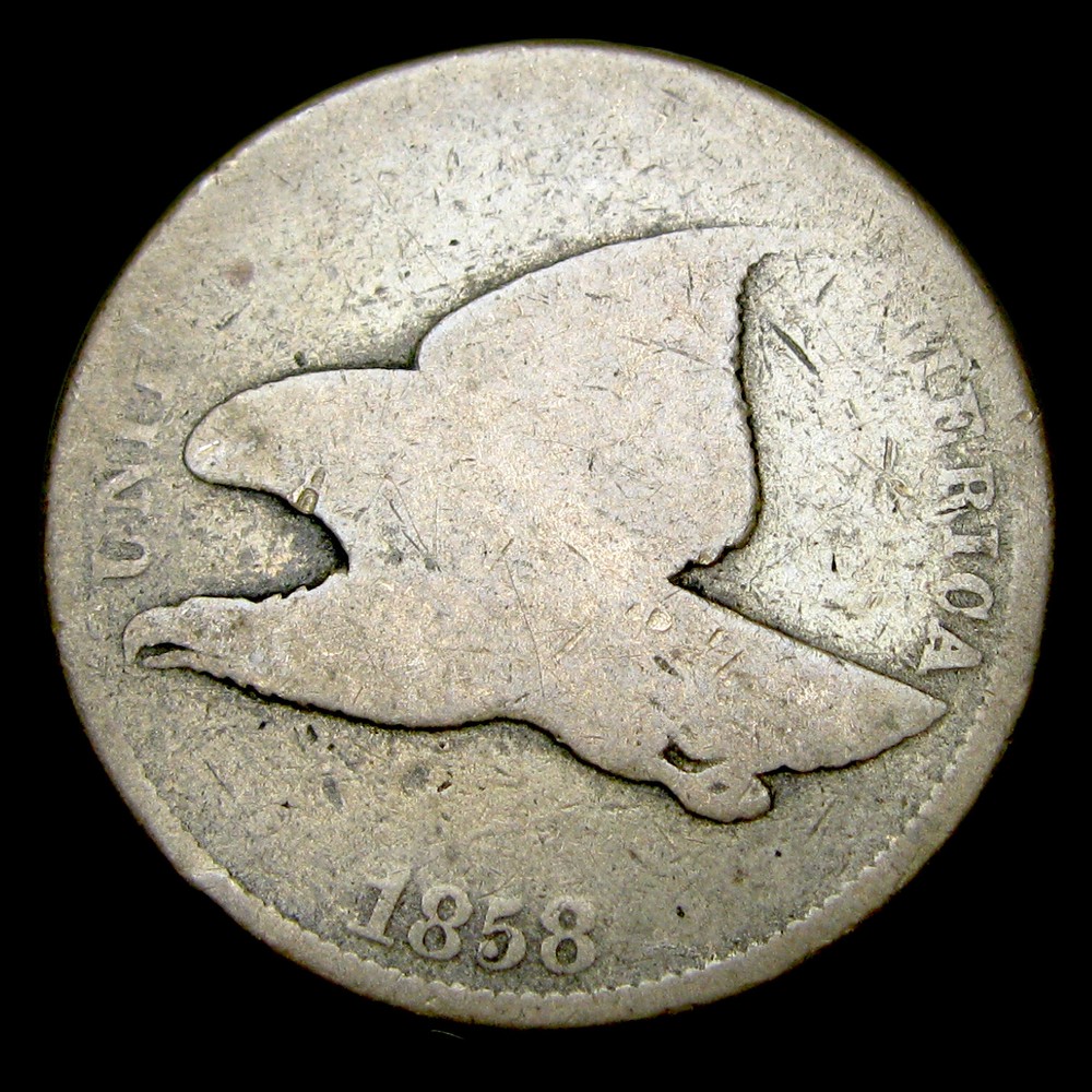 1858 Flying Eagle Cent Penny ---- Nice Type Coin ---- #970K
