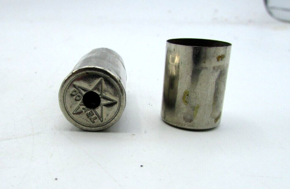 VINTAGE 3" CRYSTAL TEXACO TABLE LIGHTER