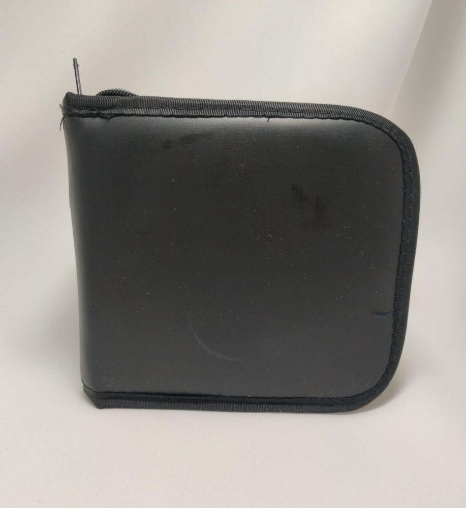 Vintage Black 9Page  /18CD Disc Storage Case Used