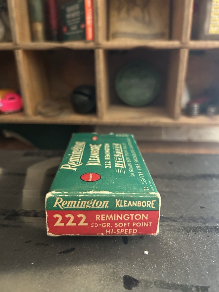 Remington Kleanbore 222 Ammo Box Empty