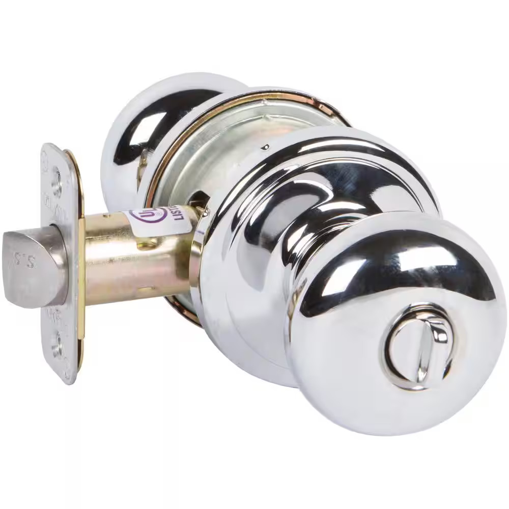 Grade 2 Aubryn Privacy (Bed/Bath) Knob Bright Chrome