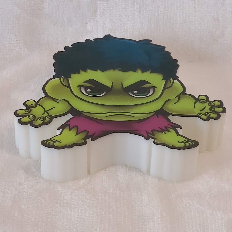 Marvel Avengers 3DLightFX 3D Hulk Mini Cartoon LED Cordless Night Light Decor