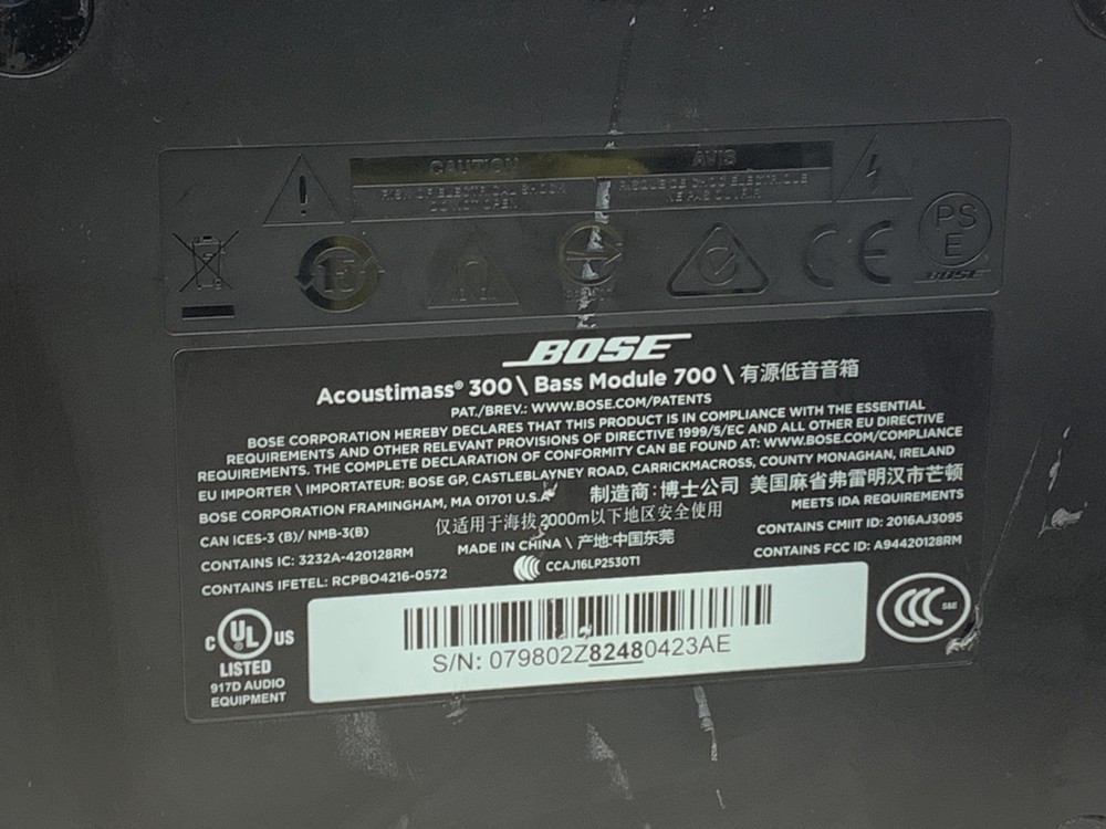 BOSE ACOUSTIMASS 300 BASS MODULE 700