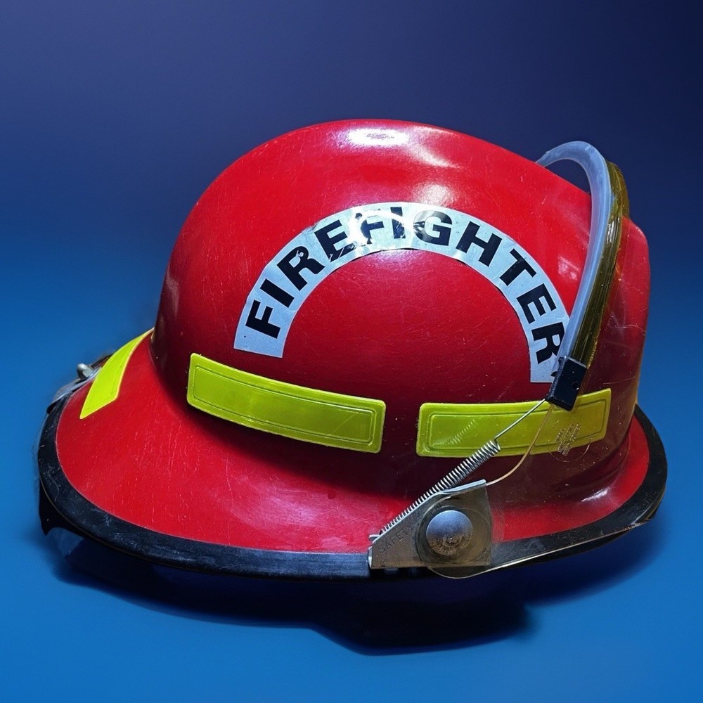 Morning Pride Red Lite Force V Fire Helmet W/Lexan Shield