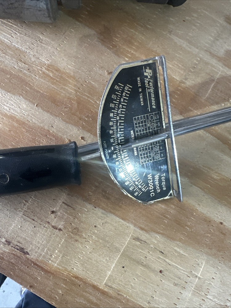 Performance Tool 1/2" Drive Beam Style Torque Wrench (W3001C)