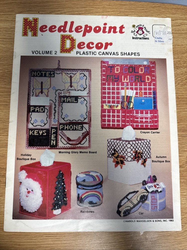 Mangelsen & Sons: NEEDLEPOINT DECOR In Plastic Canvas Volume 2 - Leaflet #020-22