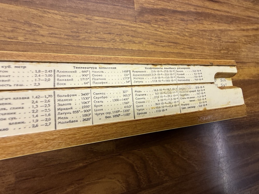 Original USSR Engineering Slide Ruler 1959 with Case