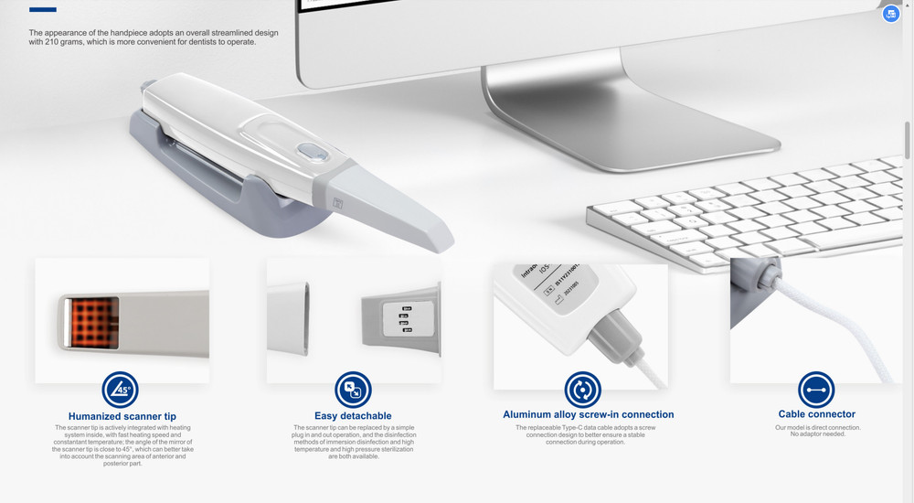 Dental Intra-oral 3D Scanner - with Scanning Software