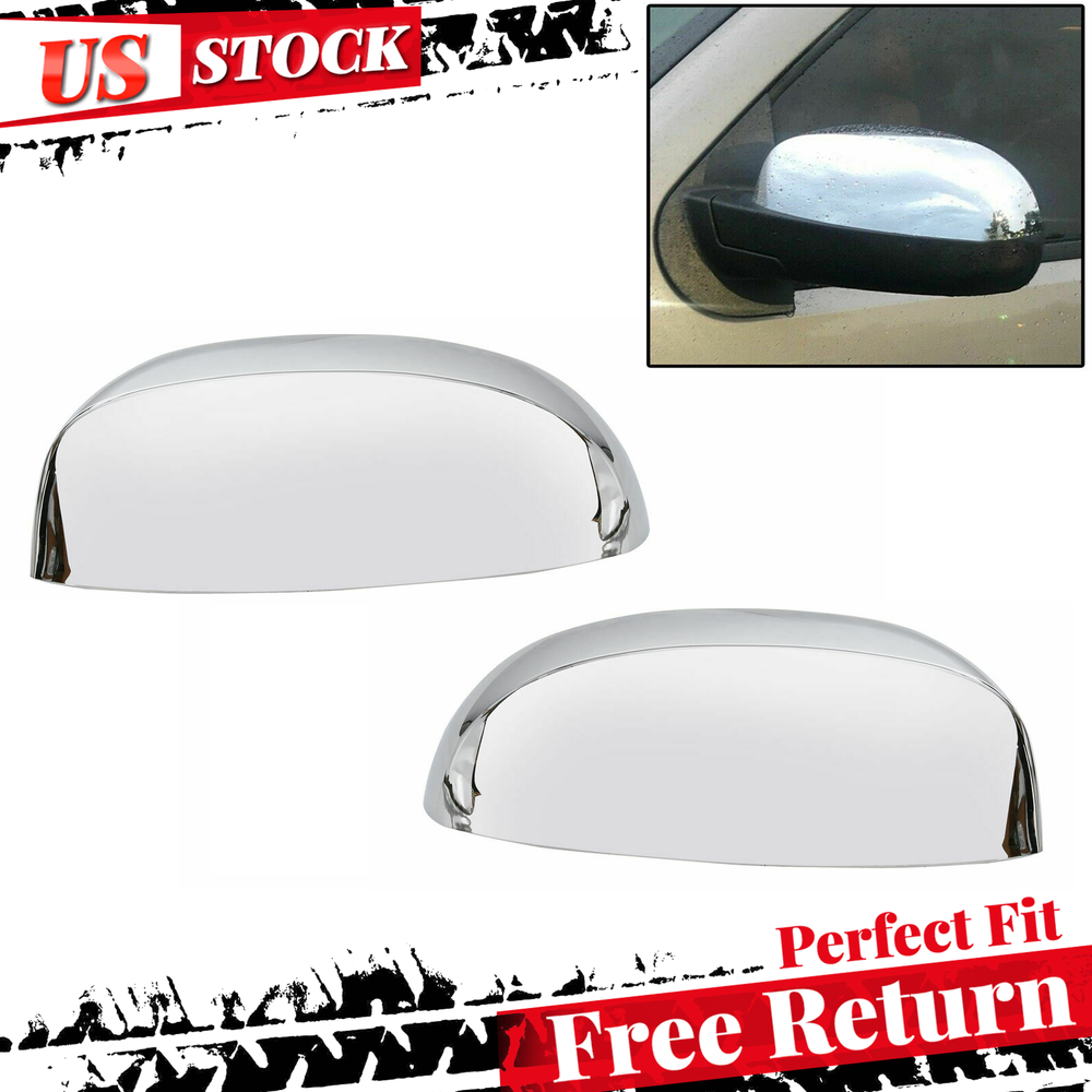 For 2007-2013 Chevy Silverado / GMC Sierra CHROME Mirror Covers Replacement
