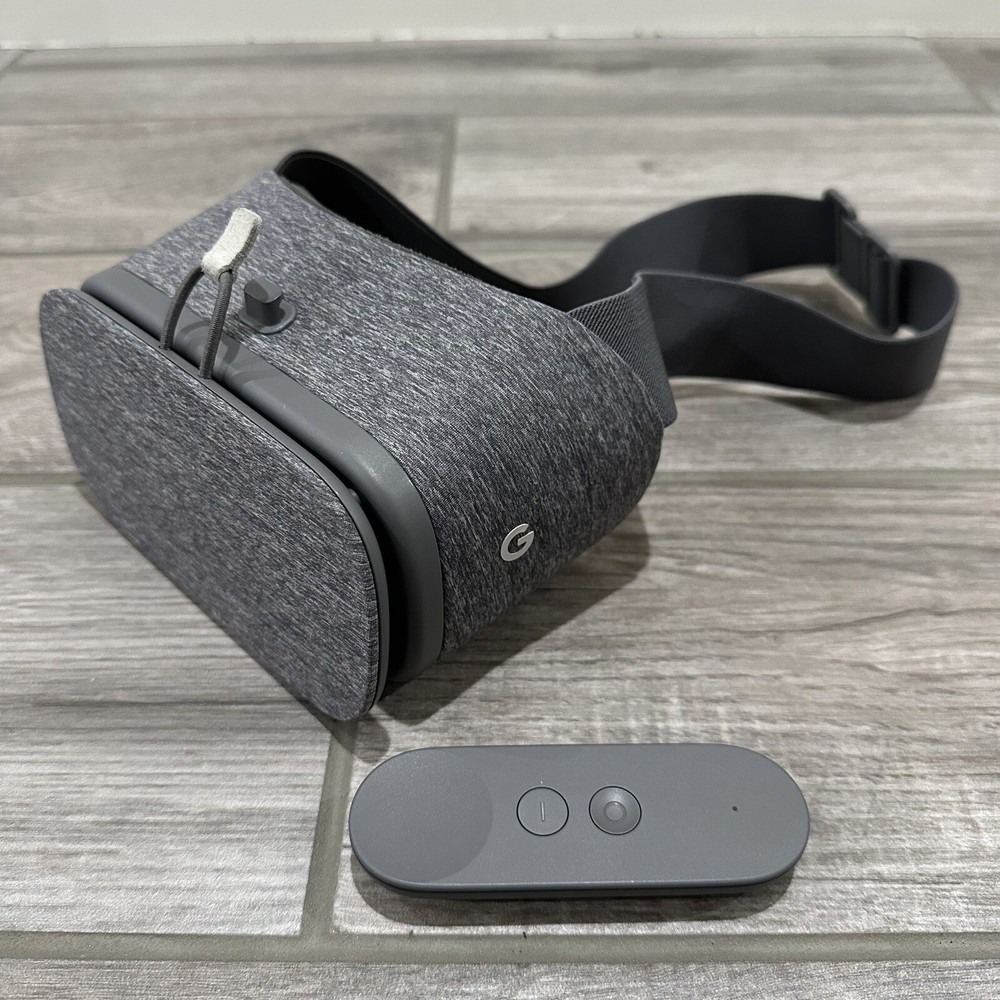 Google Daydream View VR Headset Slate Grey Virtual Reality Remote Control